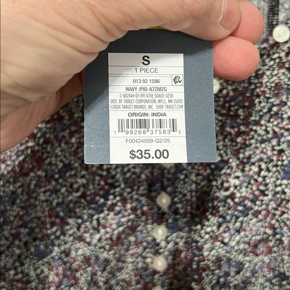 New Universal Thread Multicolor Button-Up Blouse - Picture 6 of 6